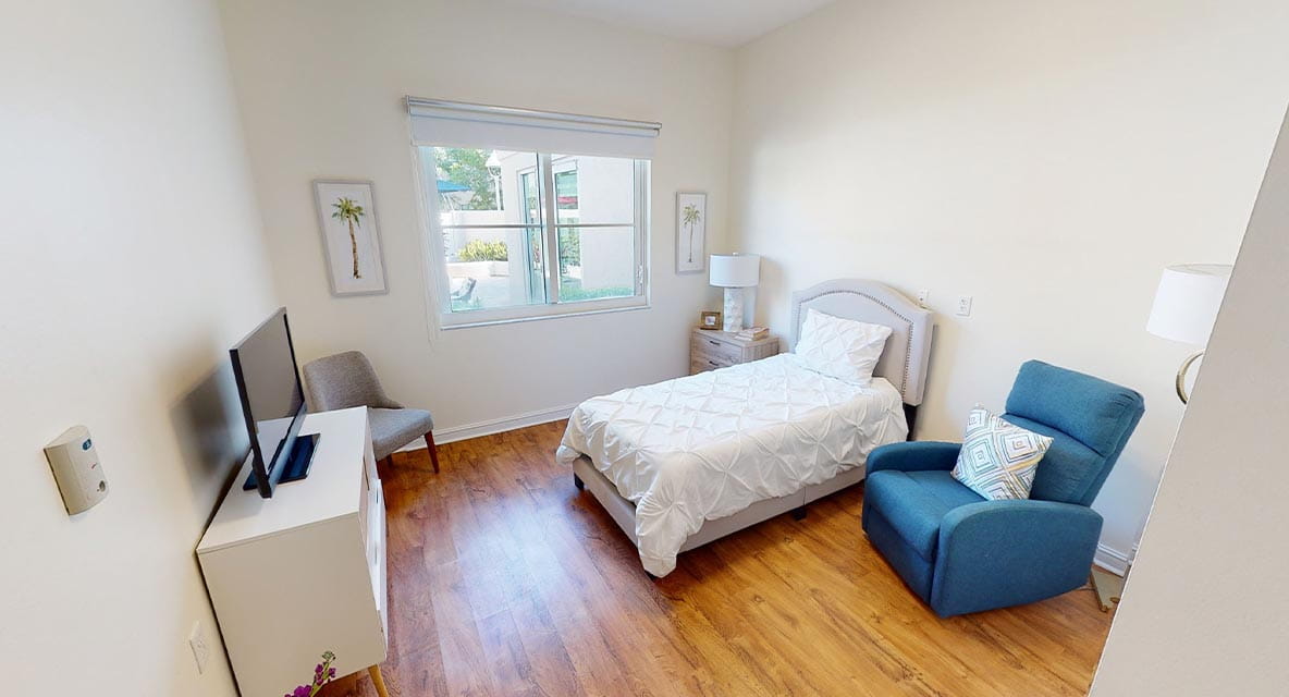 Memory Support Model Room - Vi at Aventura Care Center. 