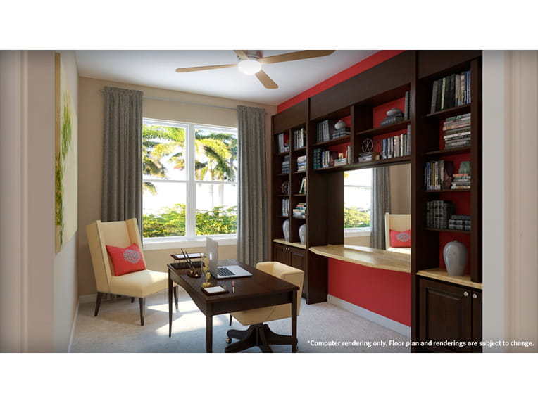 Bayberry - 1813 square feet - 2 Bed, 2 Bath + Den