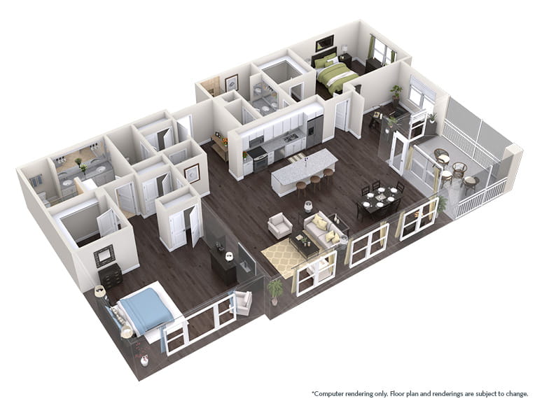 Montgomery - 2208 square feet - 2 Bed, 2.5 Bath + Den