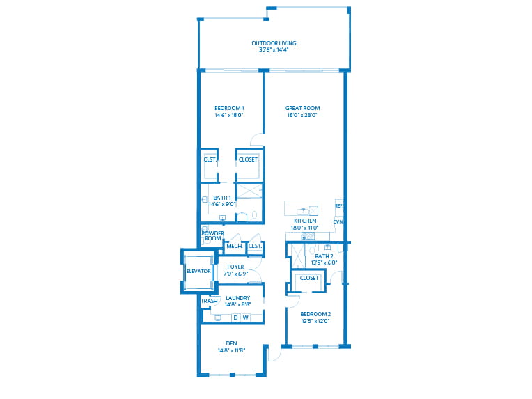 Juniper 2D floor plan.