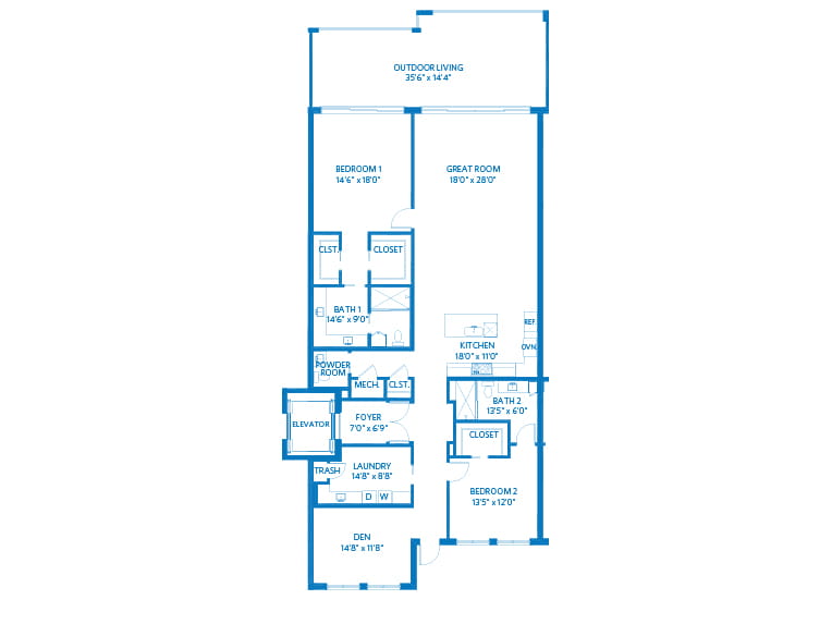 Juniper 2D floor plan.