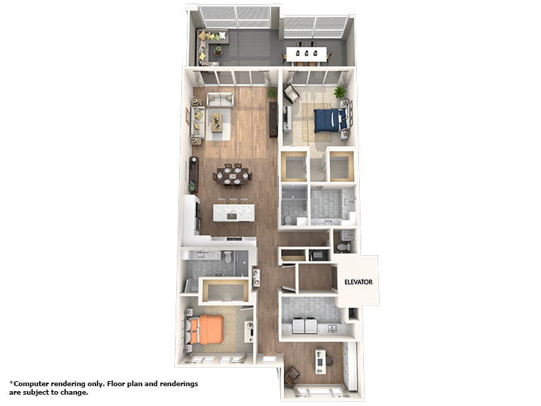 Mangrove 3D floor plan. 