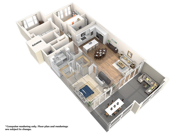 Mangrove 3D floor plan. 