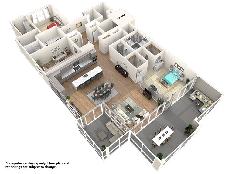 Tamarind 3D floor plan. 