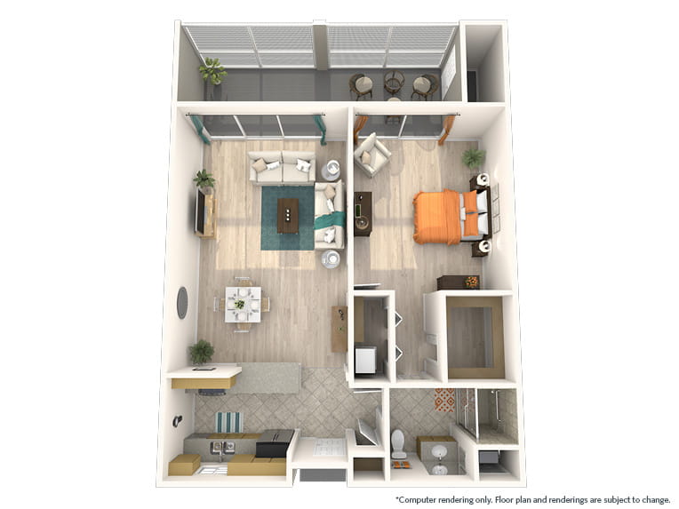 Sabal - 975 square feet - 1 Bed, 1 Bath.