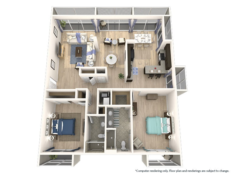 Jacaranda - 1420 square feet - 2 Bed, 2 Bath