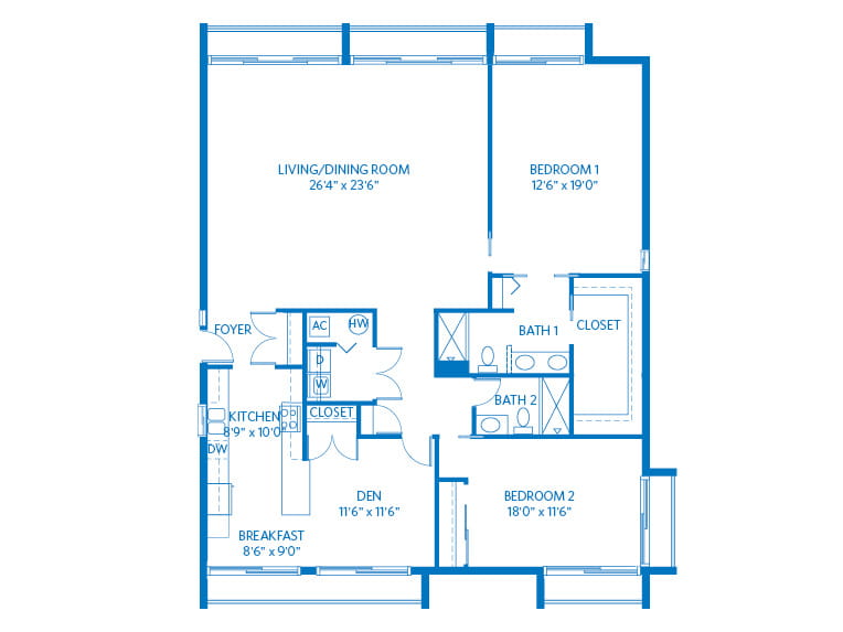 Royal Palm - 1658 square feet - 3 Bed, 2 Bath.