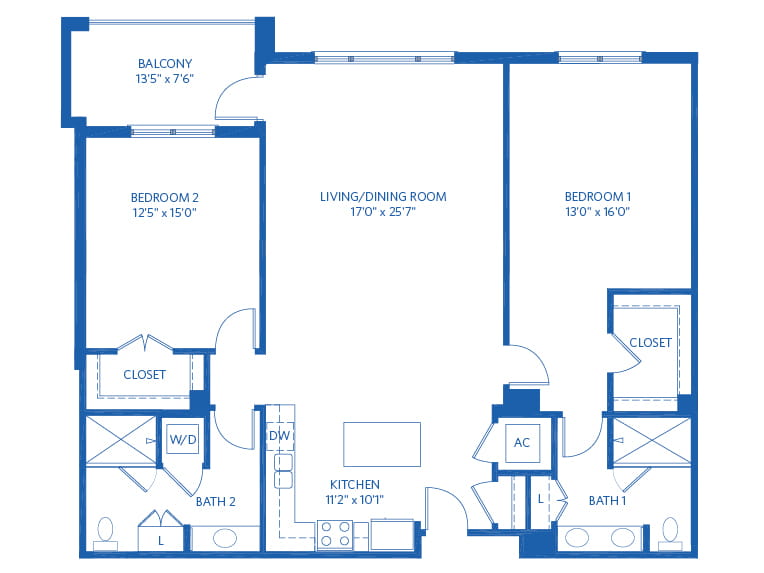 Persimmon - 1501 square feet - 2 Bed, 2 Bath