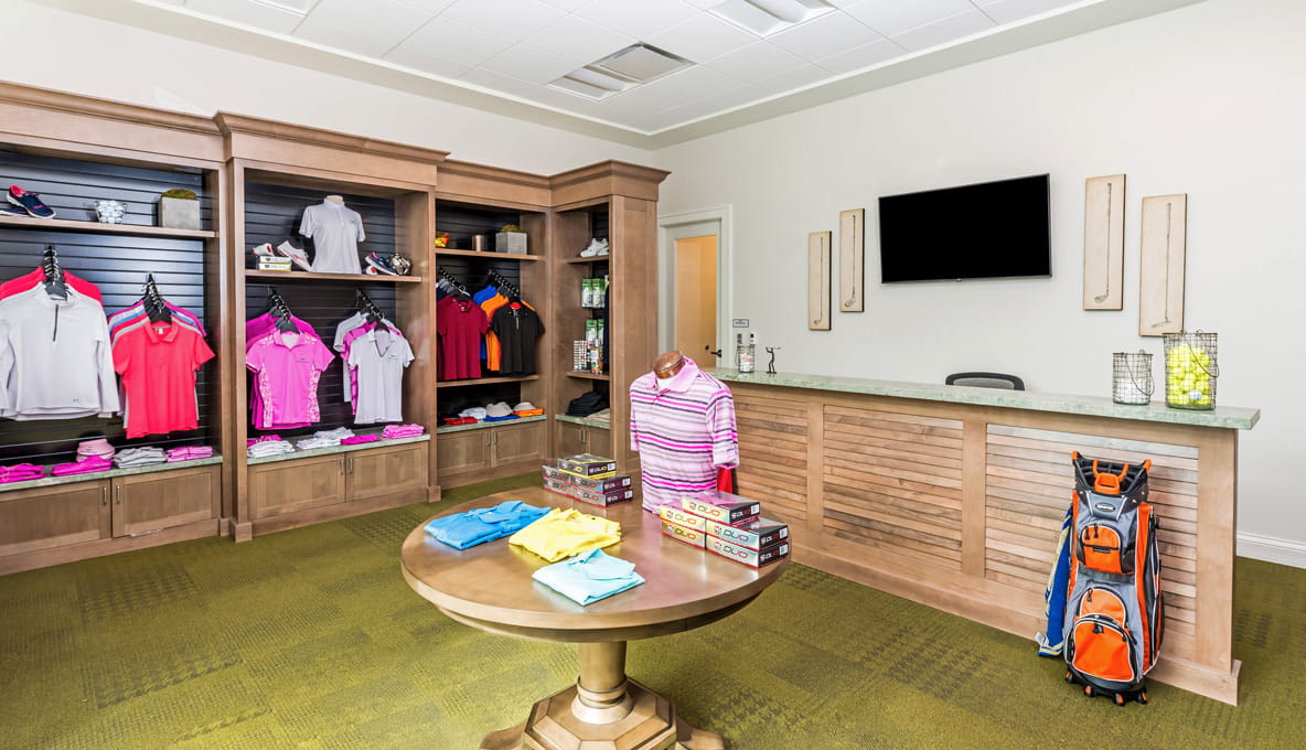The pro shop at Vi at Bentley Village
