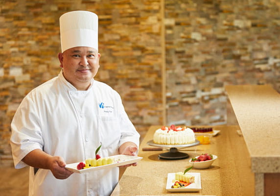 A chef at Seaside restaurant