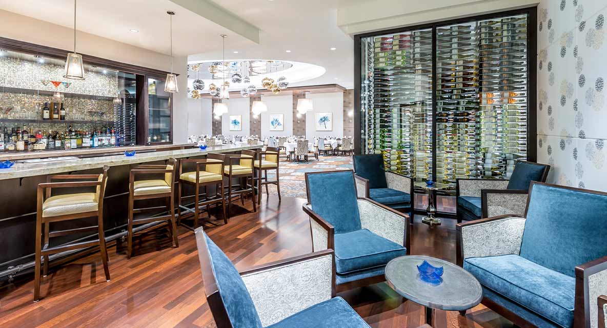 Azure lounge at Vi at Bentley Village.
