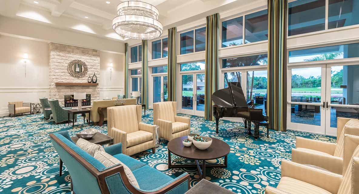 Vi at Bentley Village living room. 