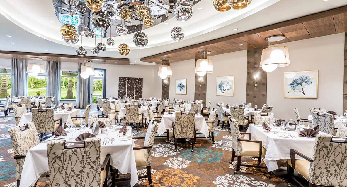 Azure dining at Vi at Bentley Village.