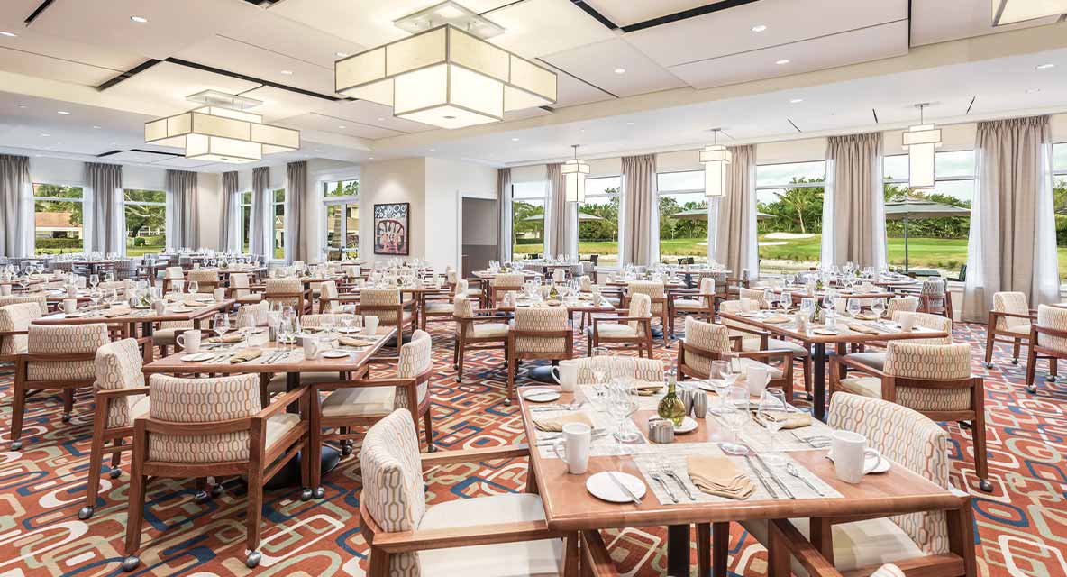 Seaside resturant at Azure dining at Vi at Bentley Village.