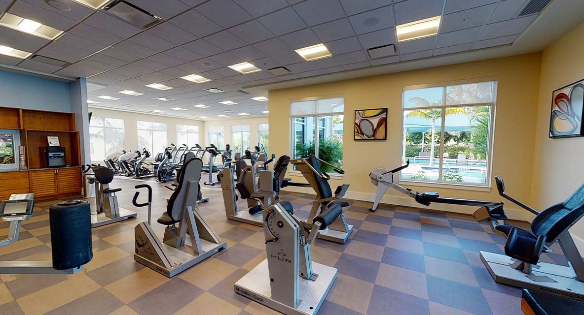 Vi at Bentley Village Fitness Center.