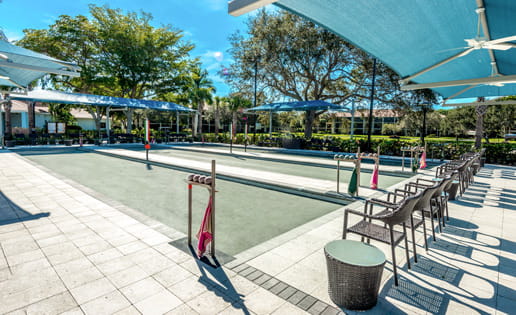 Vi at Bentley Village's bocce court