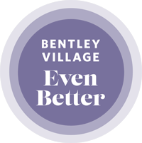 Graphical element that says "Bentley Village Even Better."