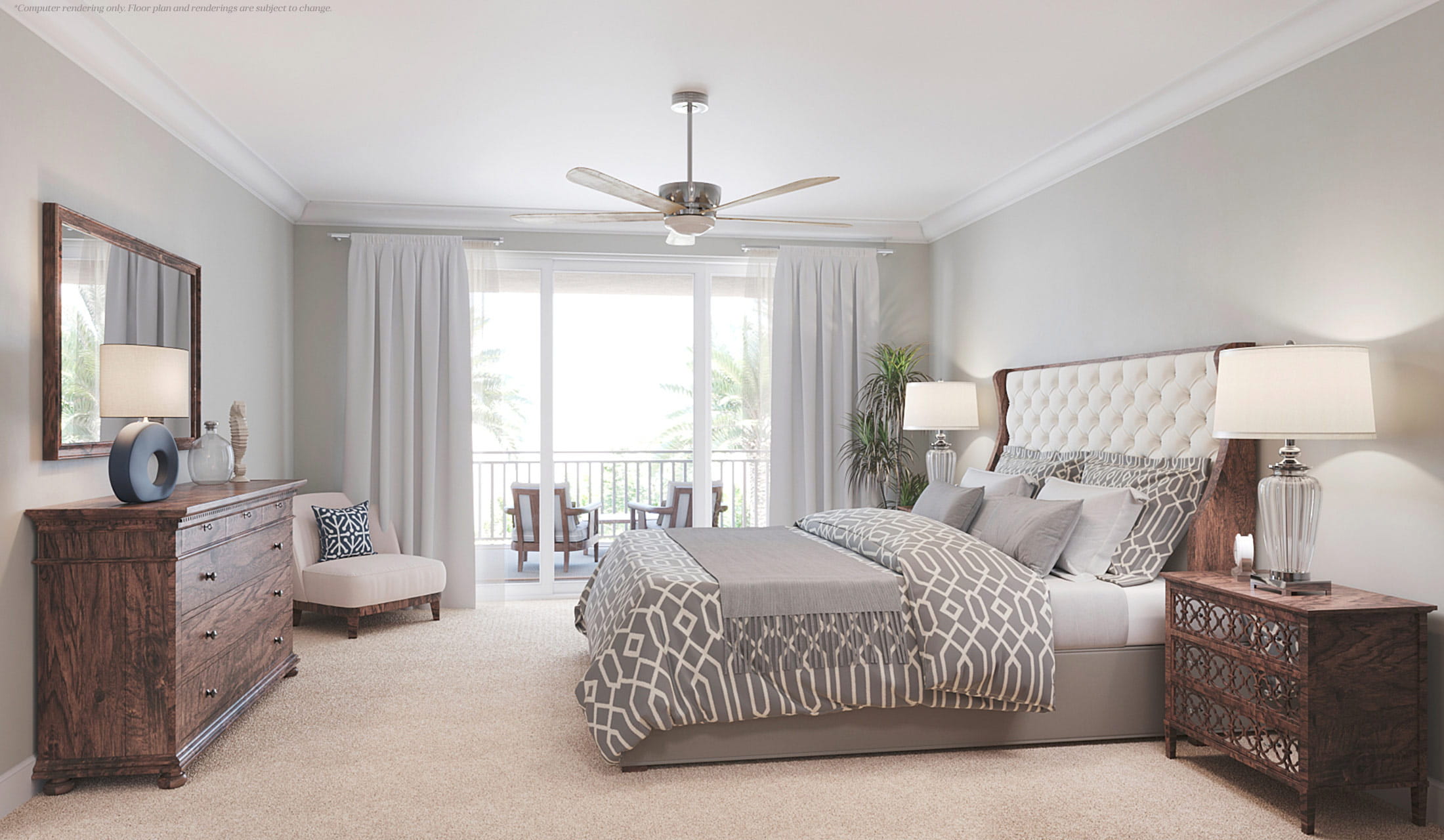 Bedroom in the Mangrove floor plan.