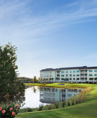 Exterior photo of the Phase 4 apartments.