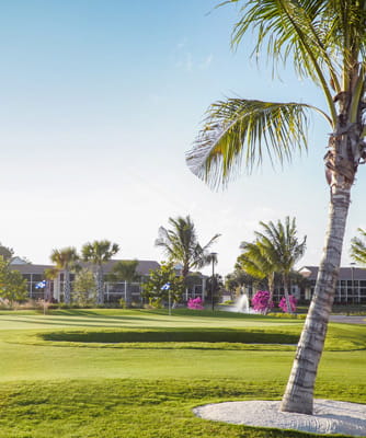Practice green at Bentley Village.
