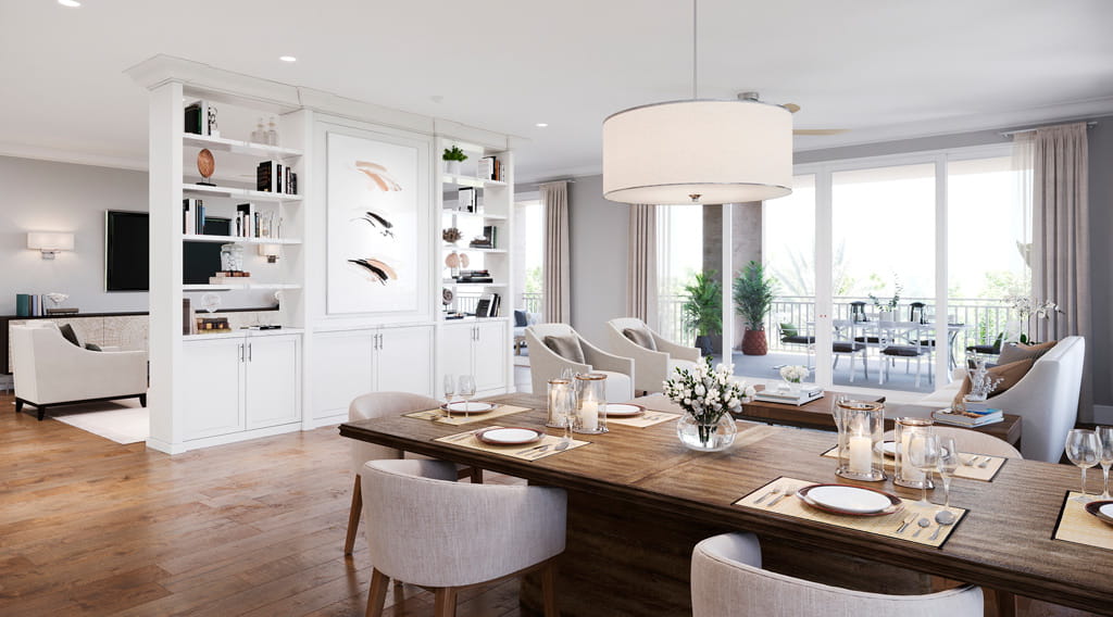 Living room of Silver Palm floor plan.