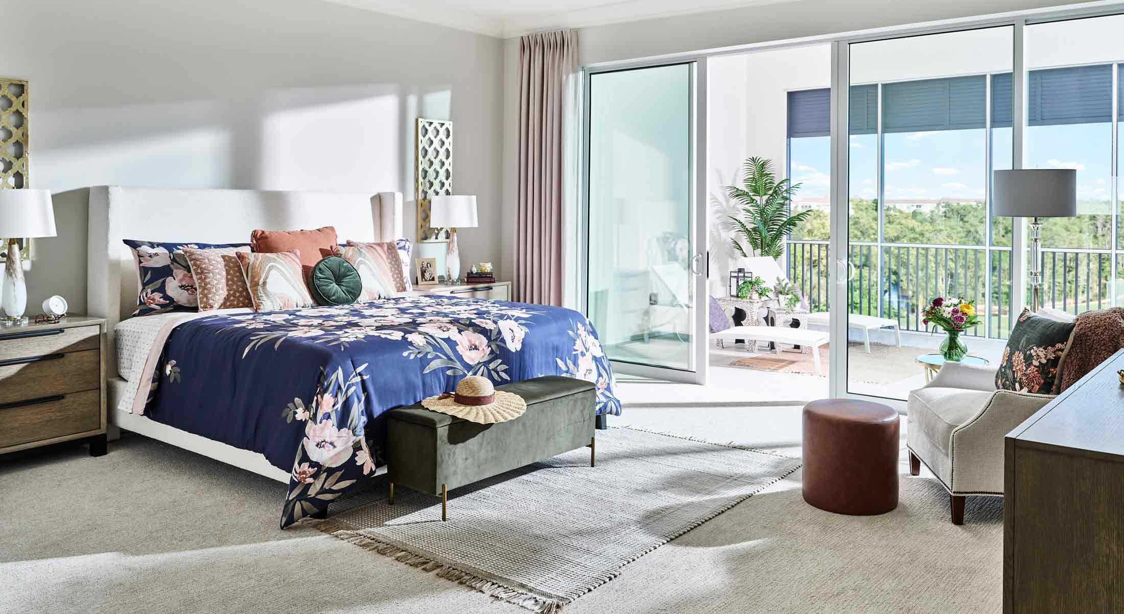 Satin Leaf floor plan bedroom.