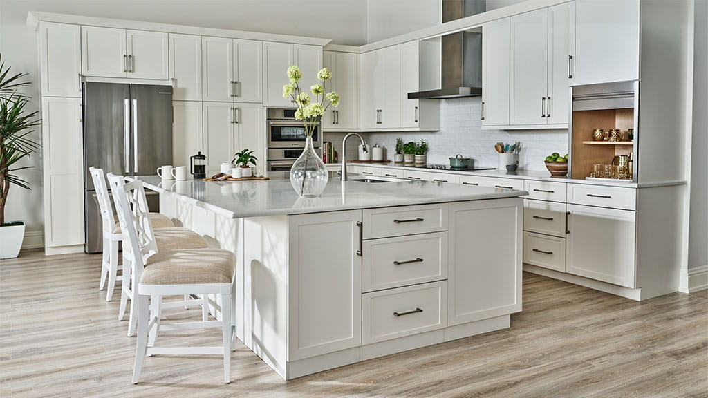 Satin Leaf floor plan kitchen.
