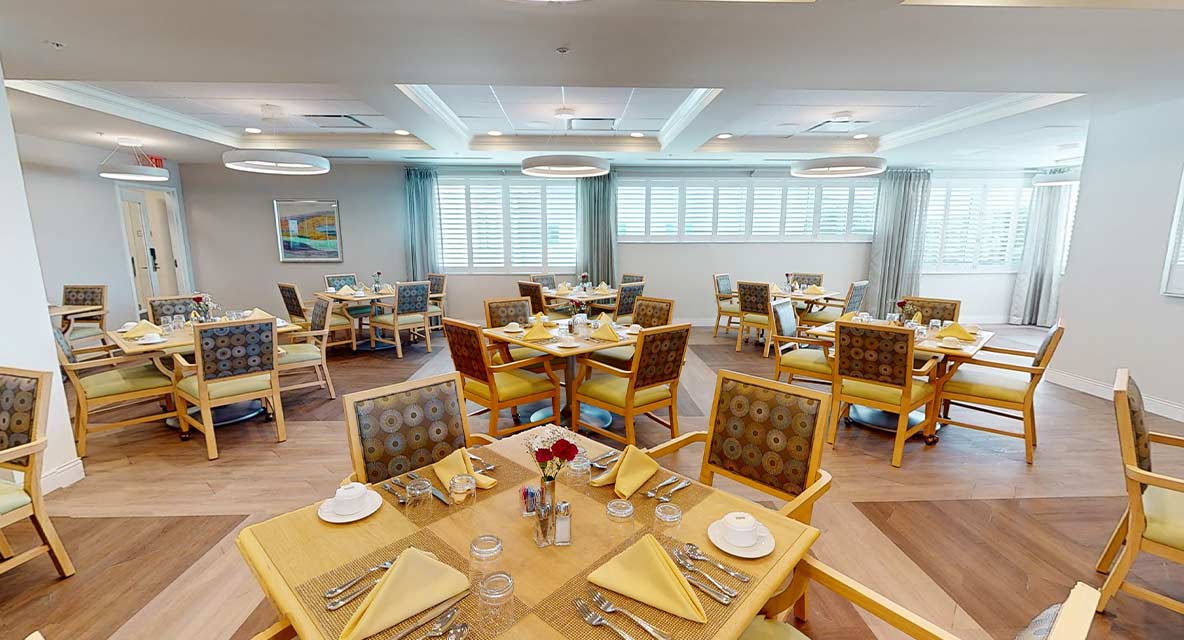Bentley Care Center Dining Room. 