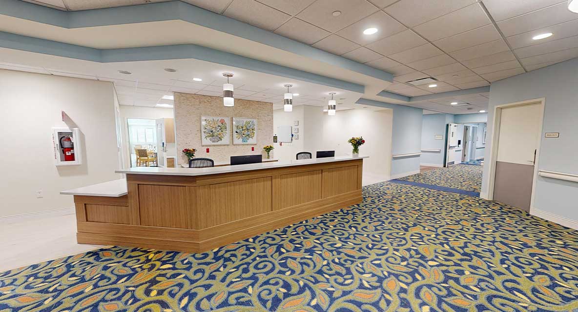 Bentley Care Center Nurses Station. 