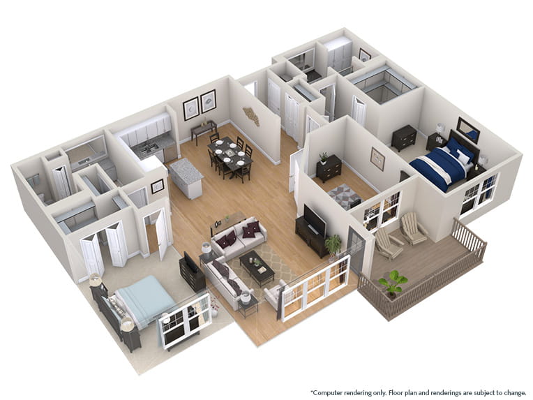 Blackthorn - 1733 square feet - 2 Bed, 2 Bath + Den