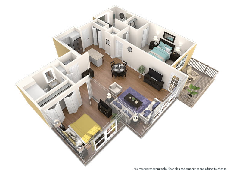 Sequoia floor plan at Vi at The Glen.