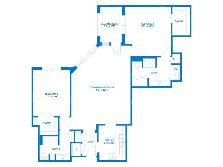 Tanglewood - 1483 square feet - 2 Bed, 2 Bath
