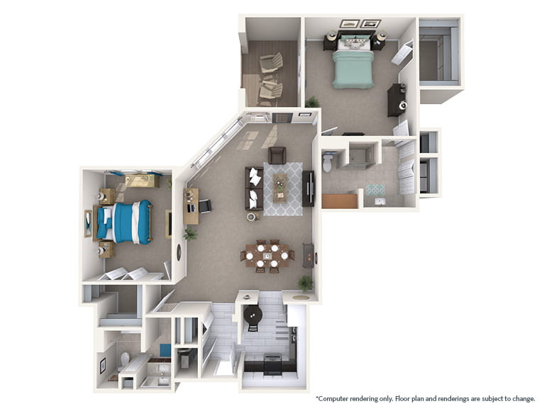 Tanglewood - 1483 square feet - 2 Bed, 2 Bath