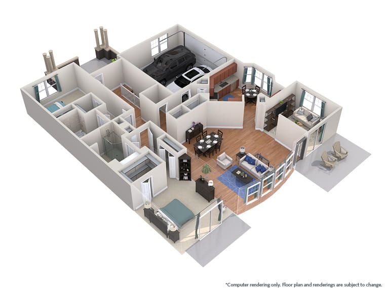 Grove - 1994 square feet - 2 Bed, 2.5 Bath + Den