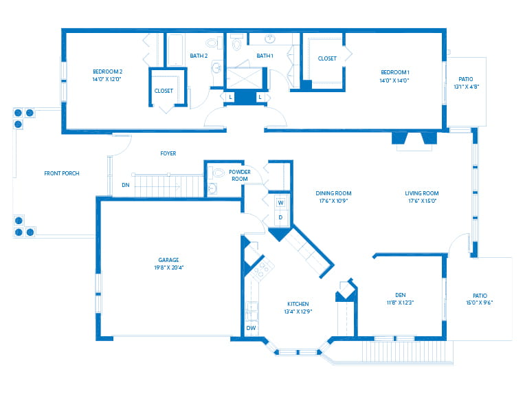 Longmeadow - 2021 square feet - 2 Bed, 2.5 Bath + Den