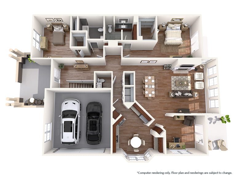Longmeadow - 2021 square feet - 2 Bed, 2.5 Bath + Den