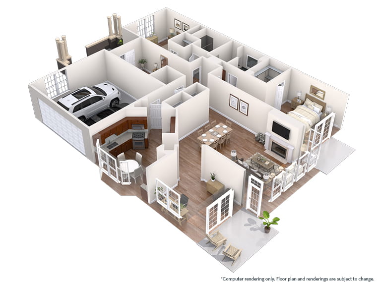 Longmeadow - 2021 square feet - 2 Bed, 2.5 Bath + Den