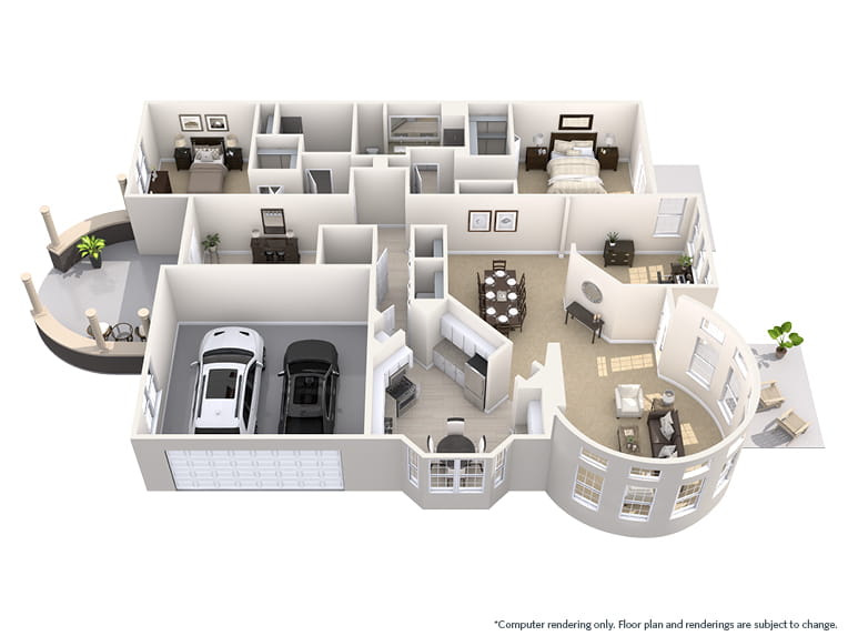 Woodlawn - 2134 square feet - 2 Bed, 2.5 Bath + Den