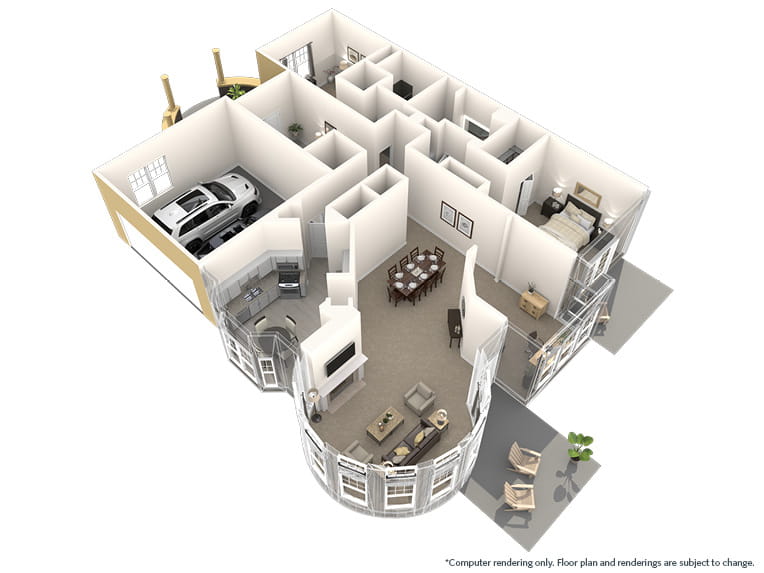 The Woodlawn villa at Vi at The Glen.