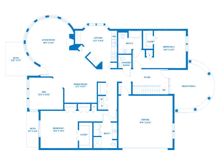 Wildwood - 2134 square feet - 2 Bed, 2.5 Bath + Den