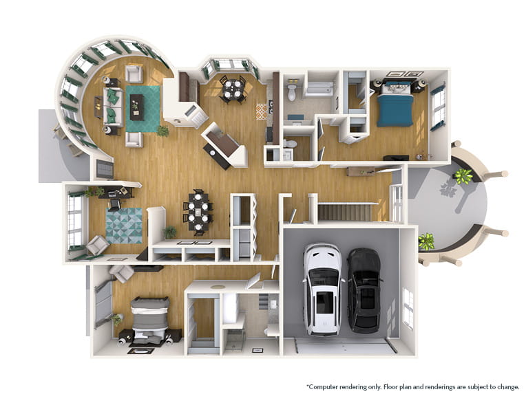 Wildwood - 2134 square feet - 2 Bed, 2.5 Bath + Den