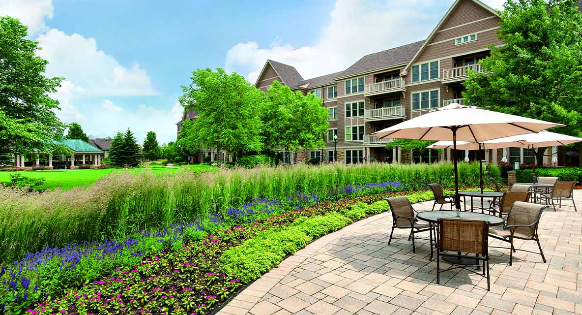 Vi at The Glen patio. 