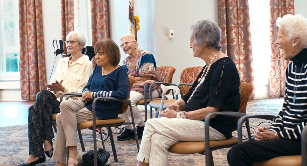 Vi at The Glen comedy club. 