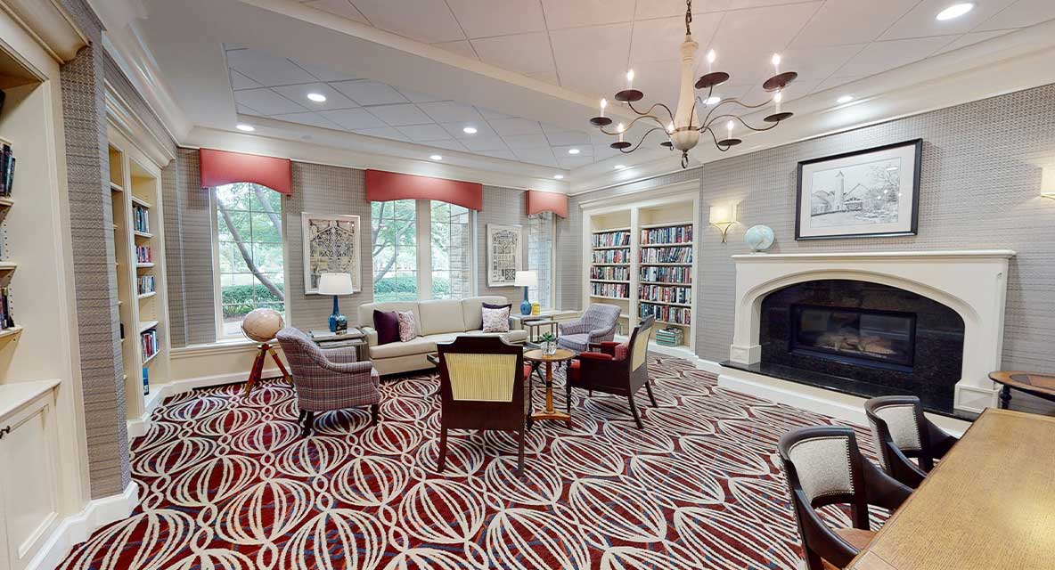 Vi at The Glen library.