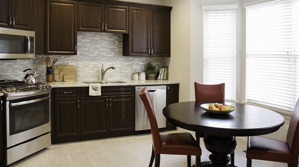 A kitchen in a Vi at The Glen villa.