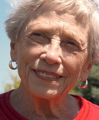 Vi at The Glen's community garden gives residents the space to grow