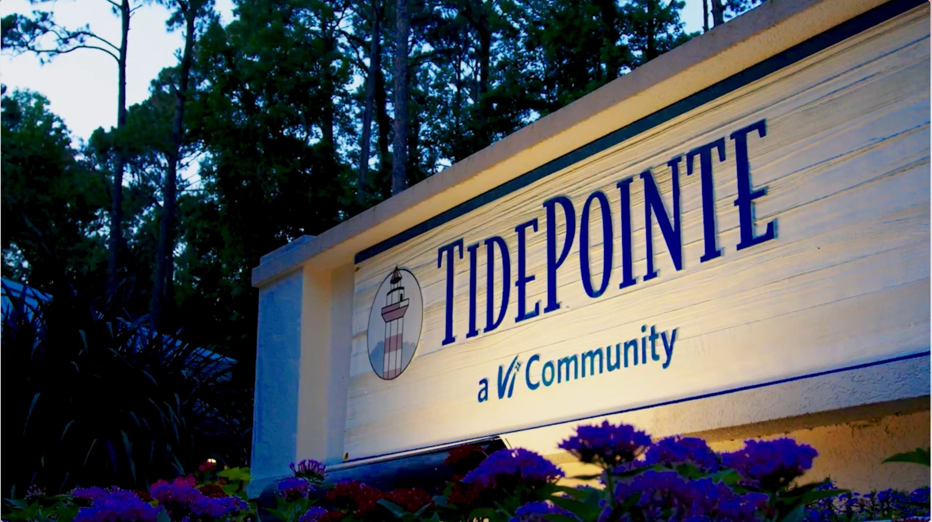 TidePointe, a Vi Community sign.