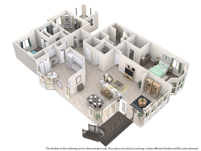 Oak Island (Cottage) - 2268 square feet - 2 Bed, 2.5 Bath + Den