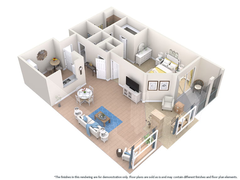 Cape Charles (Villa) - 1002 square feet - 1 Bed, 1.5 Bath + Den