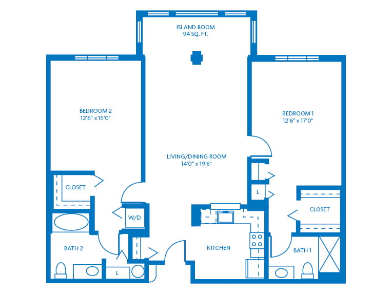 Cape Hatteras (Villa) - 1253 square feet - 2 Bed, 2 Bath